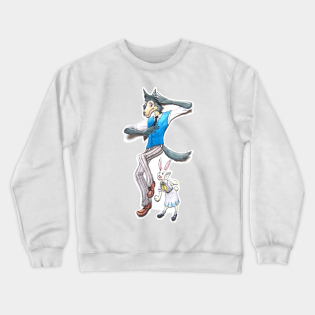 Beastars Legosi and Haru Crewneck Sweatshirt by chikoristore